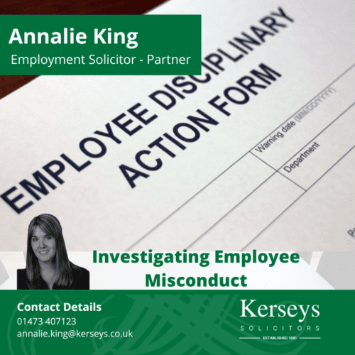 Investigating employee misconduct