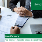 Job Vacancy Private Client Fee Earner