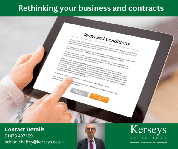 Rethinking your business Rethinking your contracts