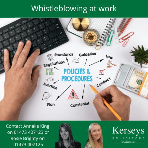 Whistleblowing at work