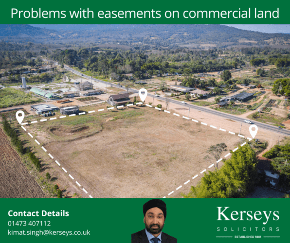 Avoiding problems with easements on commercial land