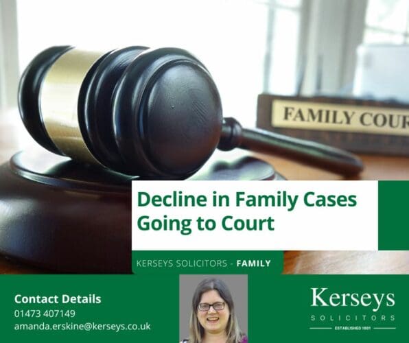 Decline in family cases going to court