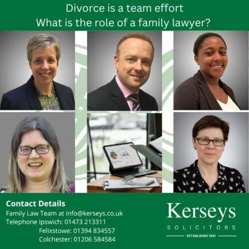 Divorce is a team effort. What is the role of a Family Lawyer.