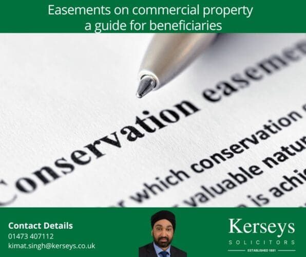 Easements on commercial property – a guide for beneficiaries