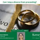 Can I stop a divorce from proceeding