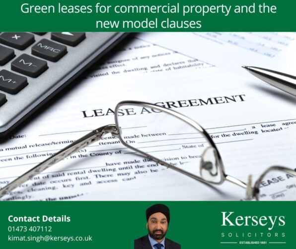 Green leases for commercial property