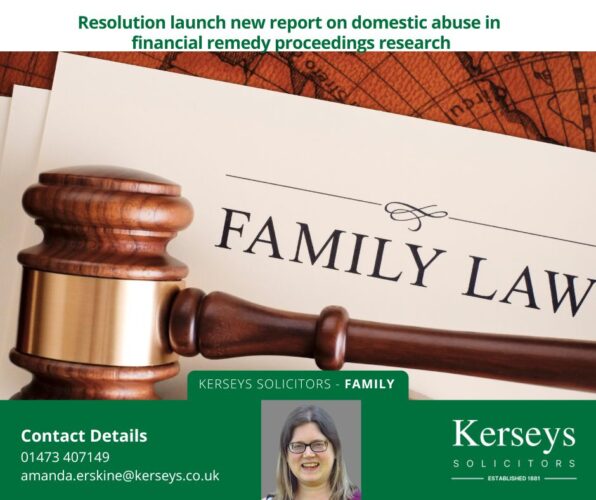 Resolution launch new report on domestic abuse in financial remedy proceedings research