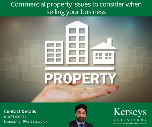 Commercial property issues to consider when selling your business